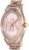 Michael Kors Slim Runway Rose Gold Dial Rose Gold Steel Strap Watch for Women - MK3549