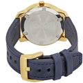 Movado Bold Gold Dial Blue Leather Strap Watch For Men - 3600469