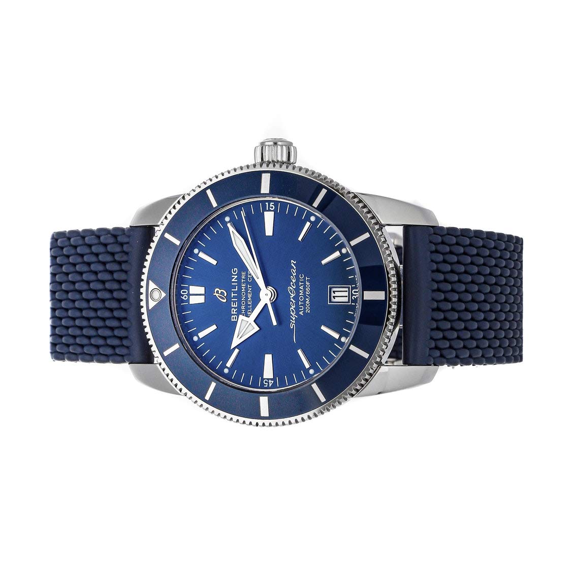 Breitling Superocean Heritage B20 Automatic 42 Blue Dial Blue Mesh Bracelet Watch for Men - AB2010161C1S1