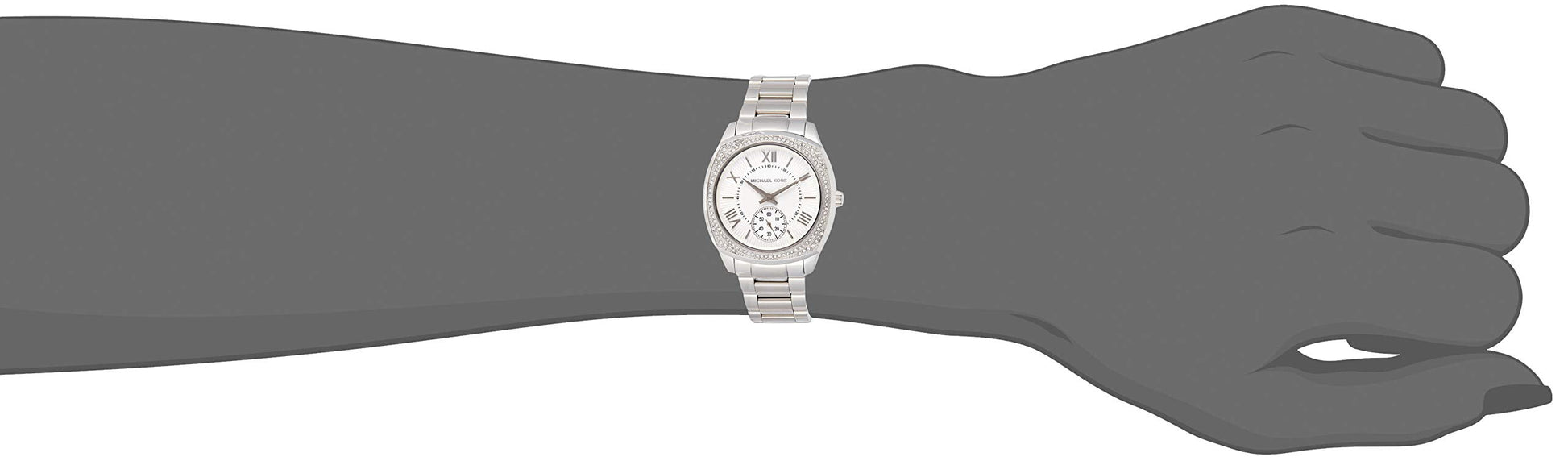 Michael Kors Blair Silver Dial Two Tone Steel Strap Watch for Women - MK6137