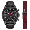 Tissot T Sport PRS 516 Chronograph Black Dial Black Leather Strap Watch for Men - T131.617.36.052.00