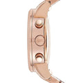 Michael Kors Damen White Dial Rose Gold Steel Strap Watch for Women - MK5026