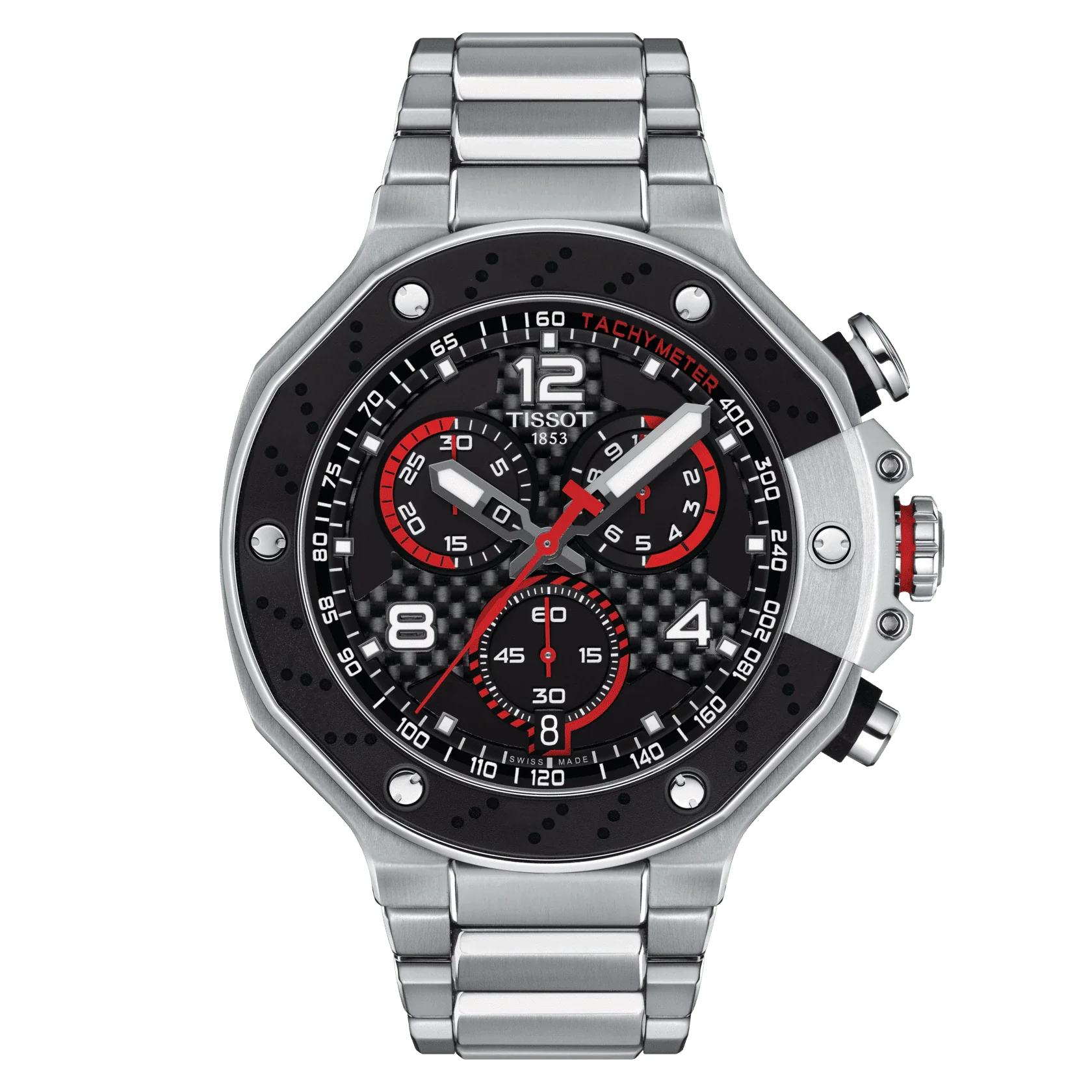 Tissot T Race Moto GP Limited Edition Black Chronograph Black Dial Stainless Steel Strap Watch for Men - T141.417.11.057.00