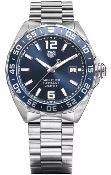 Tag Heuer Formula 1 Bucherer Blue Edition Blue Dial Silver Steel Strap Watch for Men - WAZ2015.BA0842