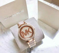 Michael Kors Parker Pink Dial Pink Steel Strap Watch for Women - MK6176