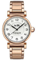 Coach Madison White Dial Rose Gold Steel Strap Watch for Women - 14502395