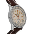 Breitling Navitimer 1 Automatic 41mm White Dial Brown Leather Strap Mens Watch - A17326211G1P1