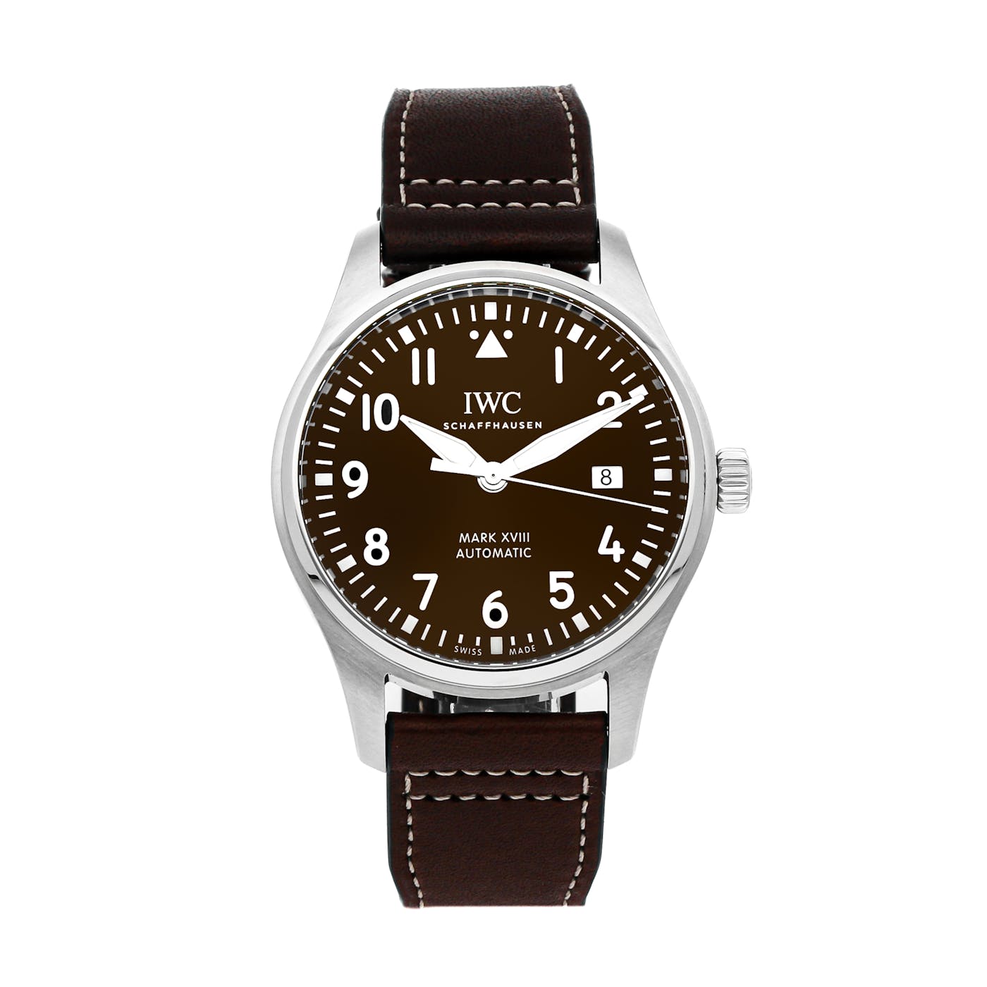 IWC Pilot's Watch Mark XVII Edition "Antoine De Saint Exupery" Brown Dial Brown Leather Strap Watch for Men - IW327003