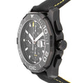 Tag Heuer Aquaracer Chronograph Black Dial Black Nylon Strap Watch for Men - CAY218A.FC6361