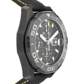 Tag Heuer Aquaracer Chronograph Black Dial Black Nylon Strap Watch for Men - CAY218A.FC6361