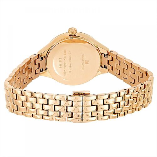 Swarovski Lovely Crystals Mother of Pearl Dial Rose Gold Steel Strap Watch for Women - 5261496