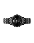 Emporio Armani Ceramica Black Dial with Crystals Black Ceramic Strap Watch For Women - AR1478