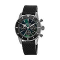 Breitling Superocean Heritage B01 Chronograph 44 Limited Edition Green Dial Black Mesh Bracelet Watch for Men - AB01621A1L1S1