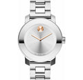 Movado Bold Silver Dial Silver Steel Strap Watch For Women - 3600084