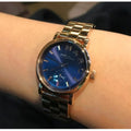 Marc Jacobs Baker Navy Blue Dial Rose Gold Stainless Steel Strap Watch for Women - MBM3332