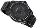 Fossil Riley Multifunction Black Dial Black Steel Strap Watch for Women - ES4519