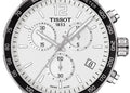 Tissot Quickster Chronograph NBA Toronto Raptors White Dial Two Tone NATO Strap Watch for Men - T095.417.17.037.16