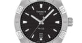 Tissot PR 100 Sport Quartz Black Dial Stainless Steel Strap Watch For Men - T101.610.11.051.00