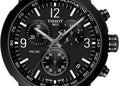 Tissot PRC 200 Chronograph Black Dial Black Steel Strap Watch For Men - T114.417.33.057.00