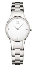 Calvin Klein Simplicity White Dial Silver Steel Strap Watch for Women - K4323101