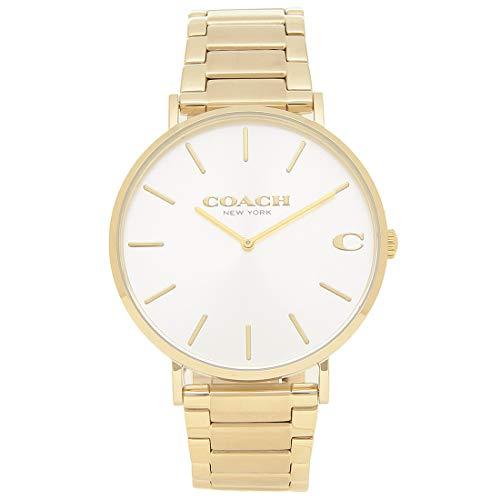 Coach Charles Silver Dial Gold Steel Strap Watch for Men - 14602430