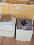 Michael Kors Parker Blue Dial Two Tone Steel Strap Watch for Women - MK6141