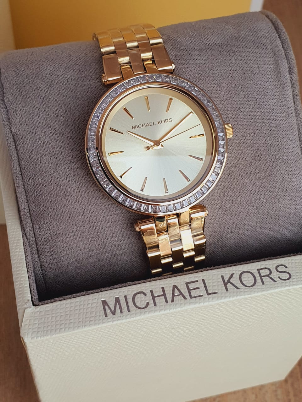 Michael Kors Darci Gold Dial Gold Steel Strap Watch for Women - MK3365