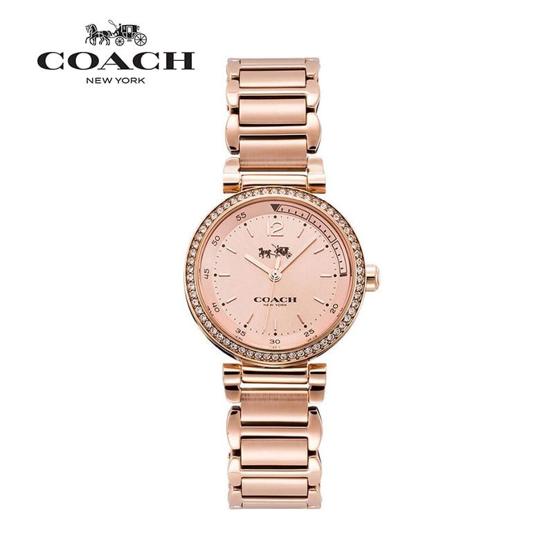 Coach Sports 1942 Rose Gold Dial Rose Gold Steel Strap Watch for Women - 14502200