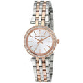 Michael Kors Darci Silver Dial Two Tone Steel Strap Watch for Women - MK3298