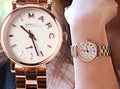 Marc Jacobs Marc Baker White Dial Rose Gold Stainless Steel Watch for Women - MBM3248