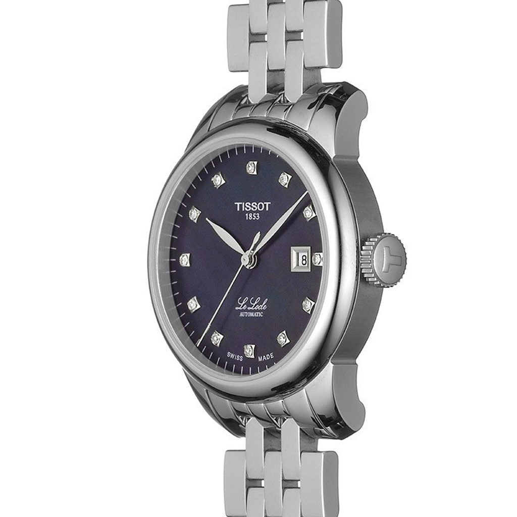 Tissot Le Locle Automatic Diamond Watch For Women - T006.207.11.126.00