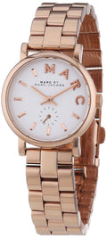 Marc Jacobs Marc Baker White Dial Rose Gold Stainless Steel Watch for Women - MBM3248