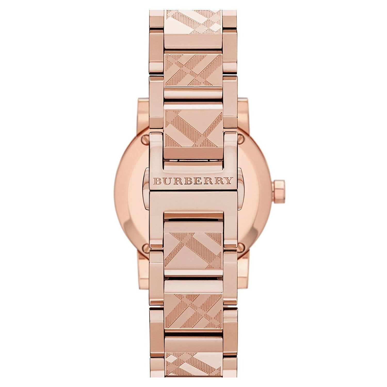 Burberry The City Rose Gold Dial Rose Gold Steel Strap Watch for Women - BU9235