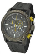 Burberry Sport Endurance Chronograph Grey Dial Grey Rubber Strap Watch for Men - BU7713