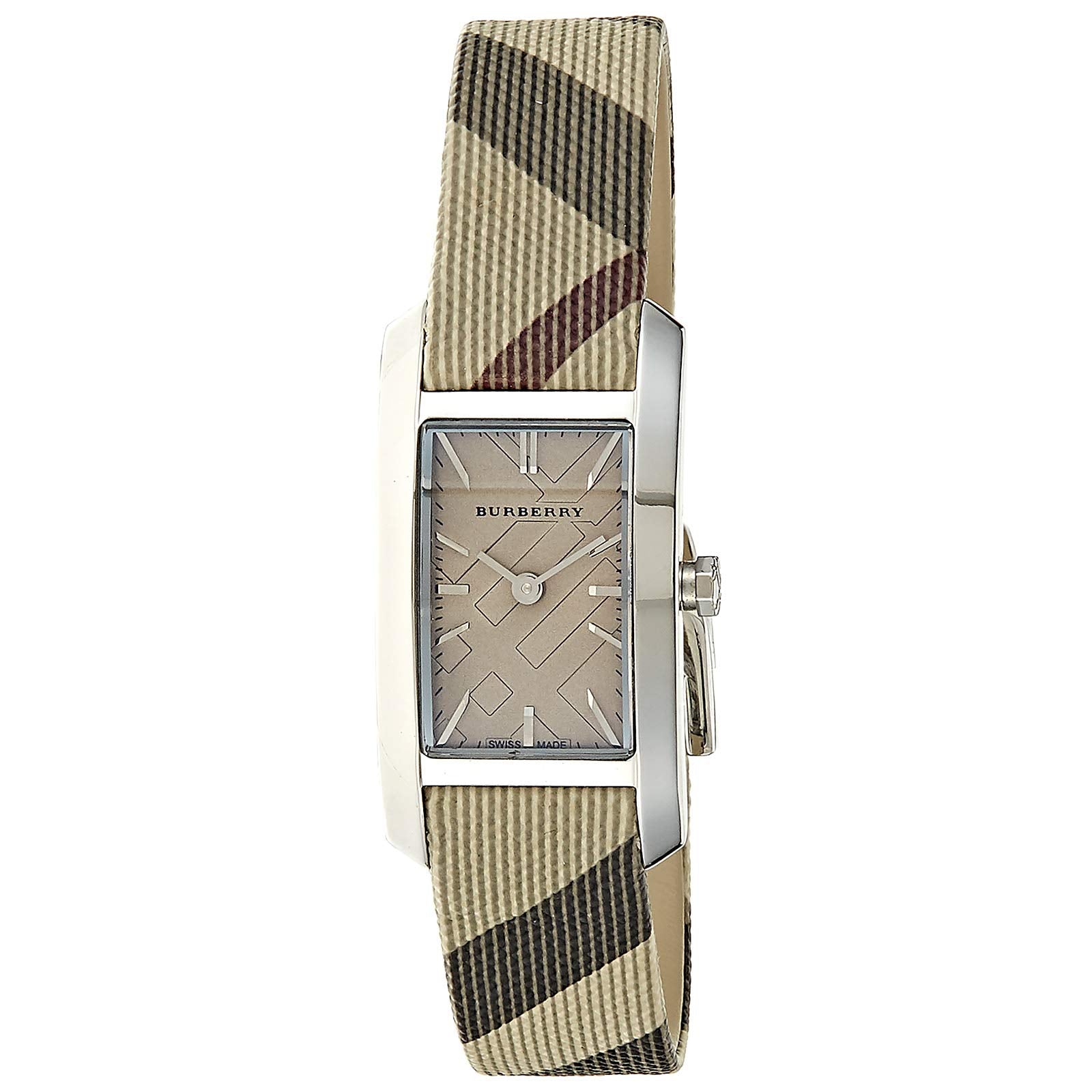 Burberry The Pioneer Grey Dial Brown Leather Strap Watch for Women - BU9504