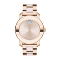 Movado Bold Rose Gold Dial Rose Gold Steel Strap Watch for Women - 3600086