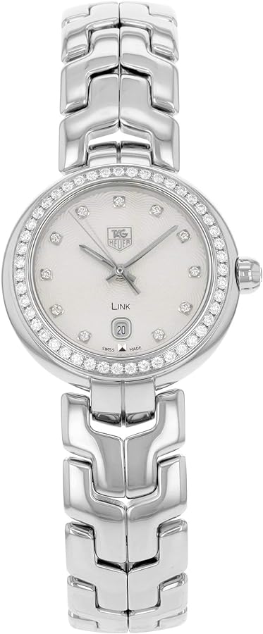 Tag Heuer Link Diamonds Silver Dial Silver Steel Strap Watch for Women - WAT1414.BA0954