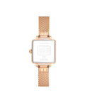 Coach Cass White Dial Rose Gold Mesh Bracelet Watch for Women - 14503698