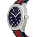 Gucci Quartz Blue Dial Two Tone Nylon Strap Watch For Men - YA142304