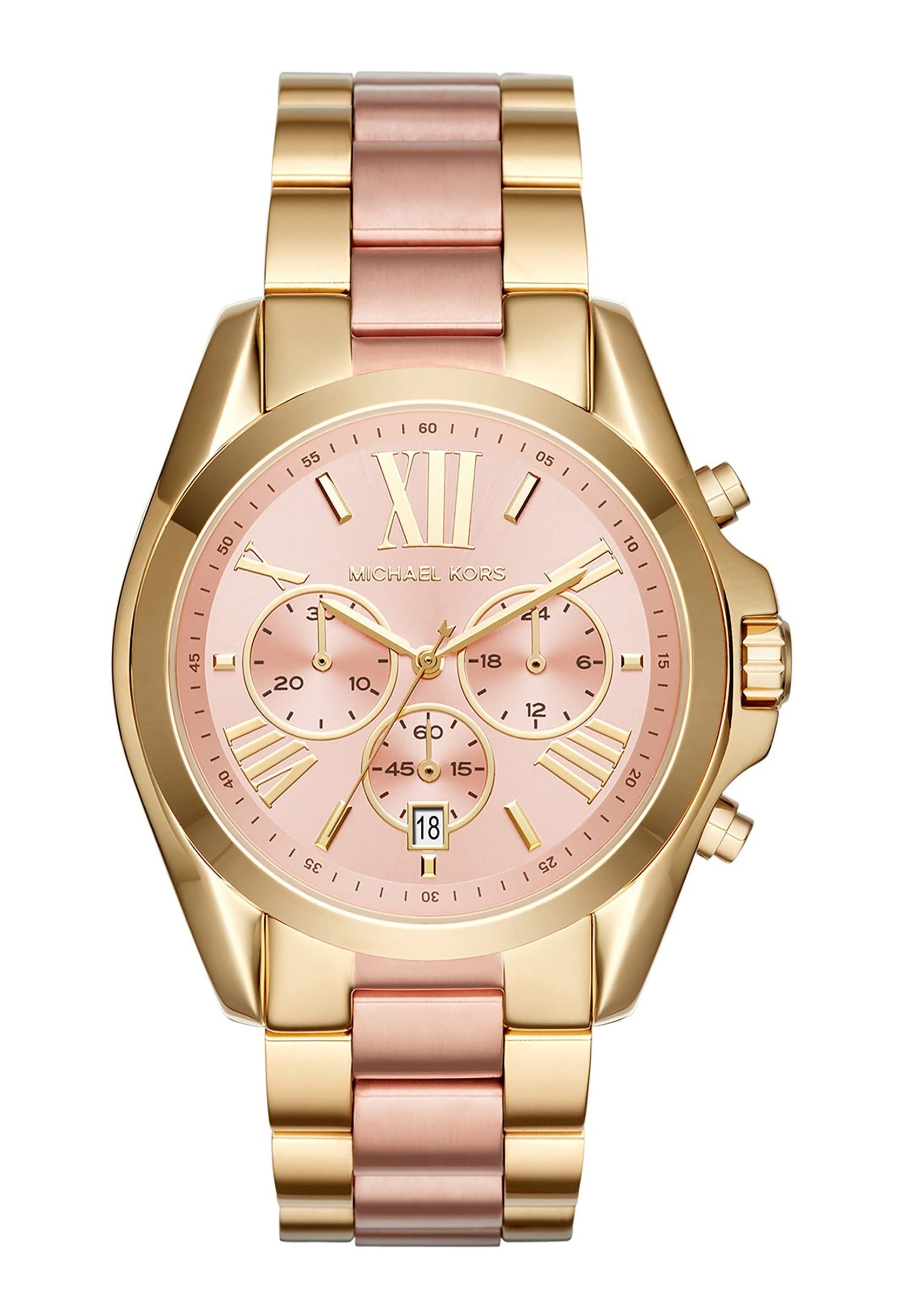 Michael Kors Bradshaw Gold Dial Gold Steel Strap Watch for Women - MK6359