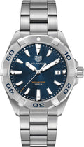 Tag Heuer Aquaracer Blue Dial Silver Steel Strap Watch for Men - WBD1112.BA0928