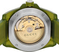 Gucci Dive Automatic Green Dial Green Rubber Strap Unisex Watch - YA136345