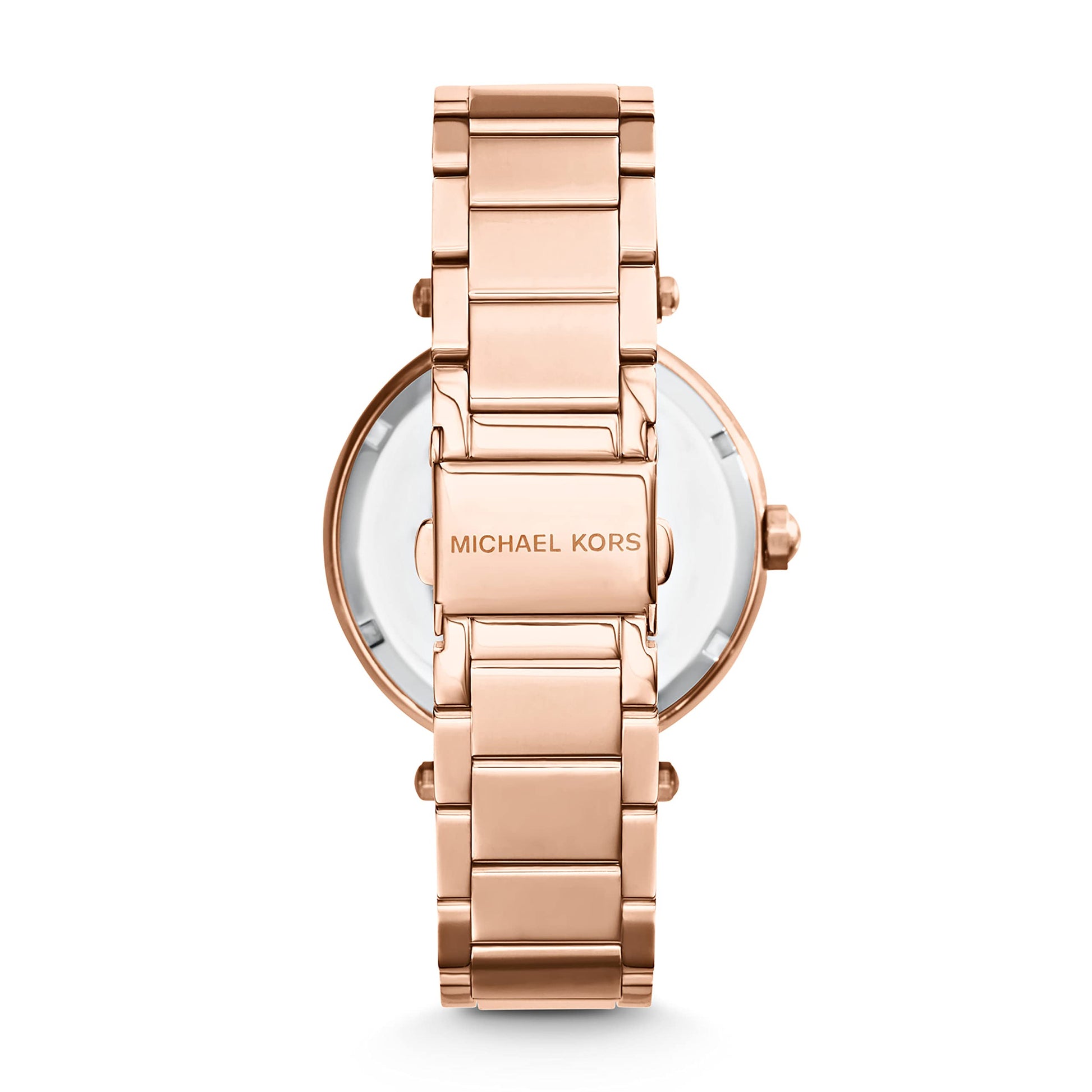 Michael Kors Parker Rose Gold Dial Rose Gold Steel Strap Watch for Women - MK5865