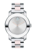 Movado Bold Silver Dial Two Tone Steel Strap Watch for Women - 3600702