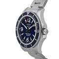 Breitling Superocean Automatic 42mm Blue Dial Silver Steel Strap Watch for Men - A17366D81C1A1