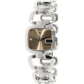 Gucci G-Gucci Quartz Brown Dial Silver Steel Strap Watch For Women - YA125503