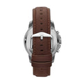 Fossil Grant Chronograph Black Dial Brown Leather Strap Watch for Men - FS4813