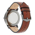 Fossil Garrett Chronograph Grey Dial Brown Leather Strap Watch for Men - FS5770