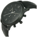 Fossil Commuter Black Dial Black Leather Strap Watch for for Men - FS5504