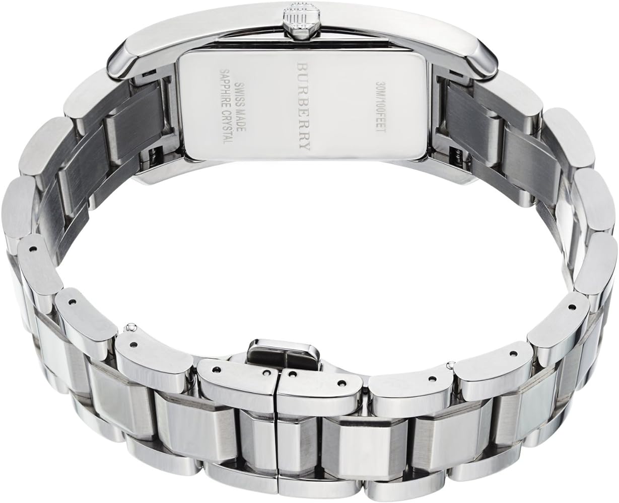 Burberry Heritage Silver Dial Silver Steel Strap Watch For Women - BU9400